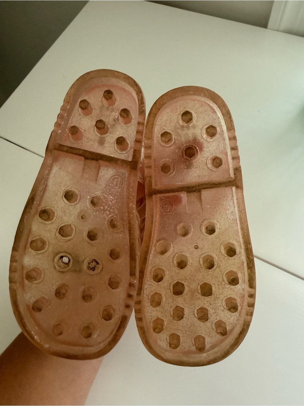 GAP Glitter Jelly Sandals in Rose Gold - Picture 2 of 3